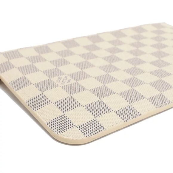 Authentic Louis Vuitton NEW Neverfull MM damier azur pink ballerina wristlet - Picture 3 of 8